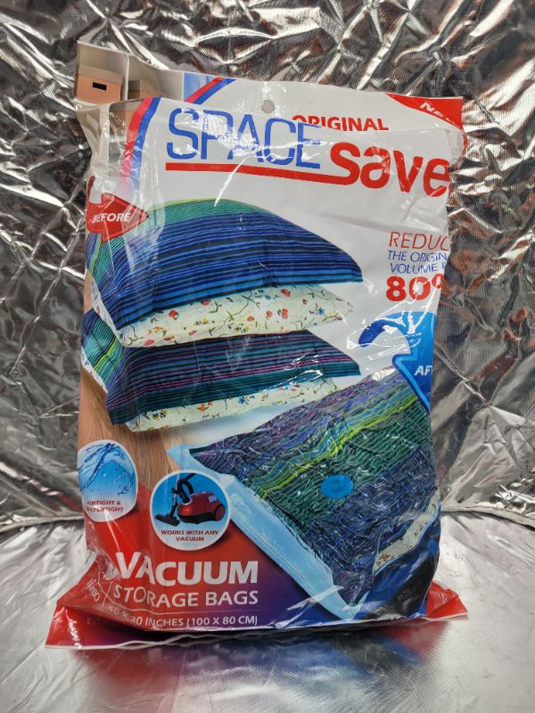Photo 5 of Spacesaver Vacuum Storage Bags (Jumbo 6-Pack) Save 80% on Clothes Storage Space - Vacuum Sealer Bags for Comforters, Blankets, Bedding, Clothing - Compression Seal for Closet Storage. Pump for Travel.