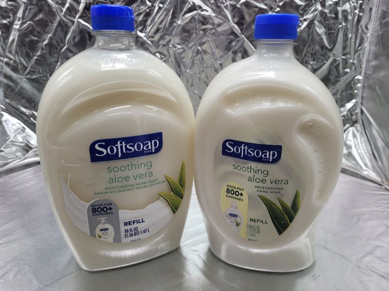 Photo 2 of (2 pack) Softsoap Aloe Vera Scent Liquid Hand Soap Refill 50 oz.