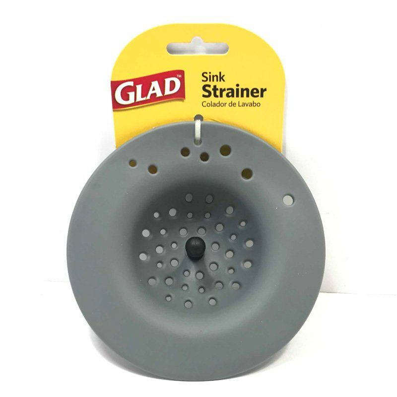 Photo 1 of 4 pcs GLAD SINK STRAINER GREY – ROUND