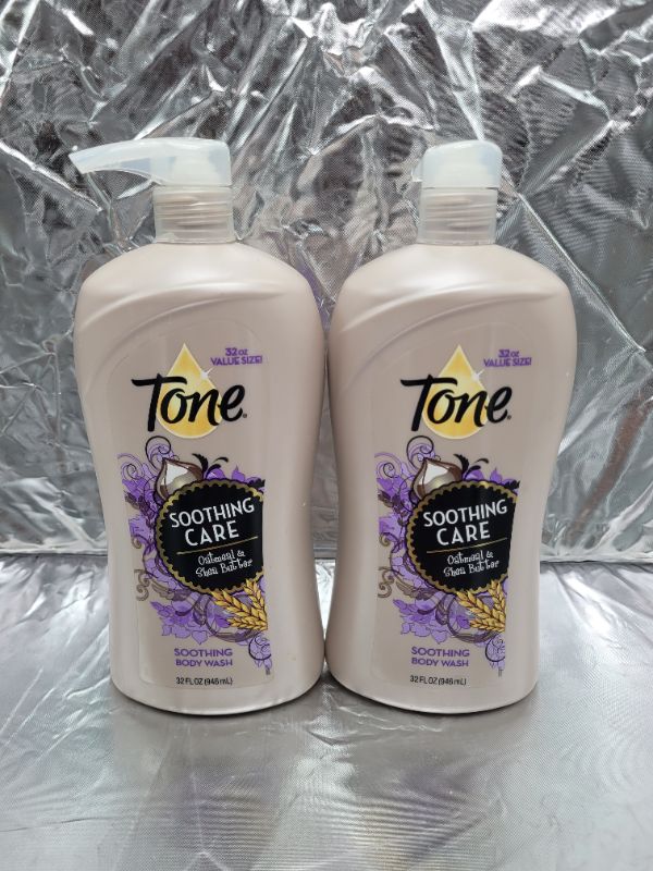 Photo 2 of (2 pack) Tone Body Wash, Soothing Oatmeal, 32 Fluid Ounces