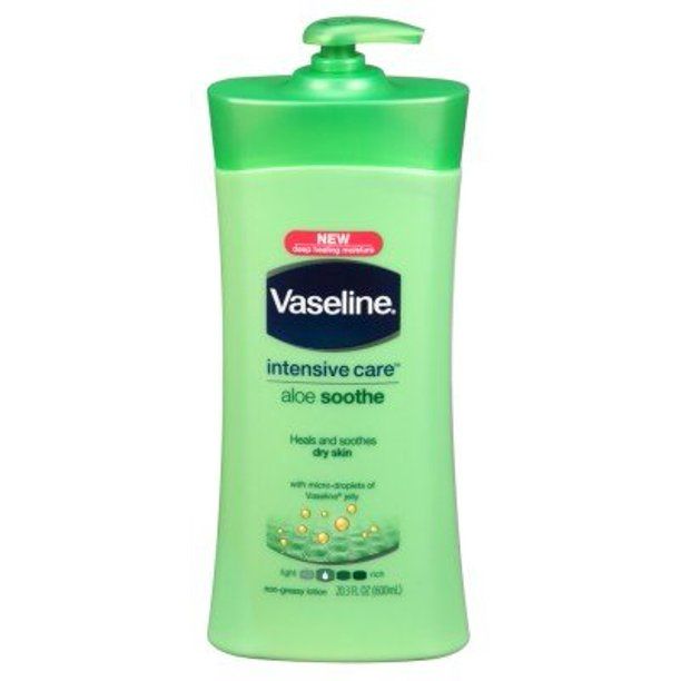 Photo 1 of Vaseline Intensive Care Body Lotion Bundle: Dry Skin Soothing Hydration Lotion Made with Ultra-Hydrating Lipids + 1% Aloe Vera Extract to Refresh Dehydrated Skin 20.3 oz 3 count | Intensive Care Advanced Repair Lightly Scented Body Lotion
20.3 oz 1 count