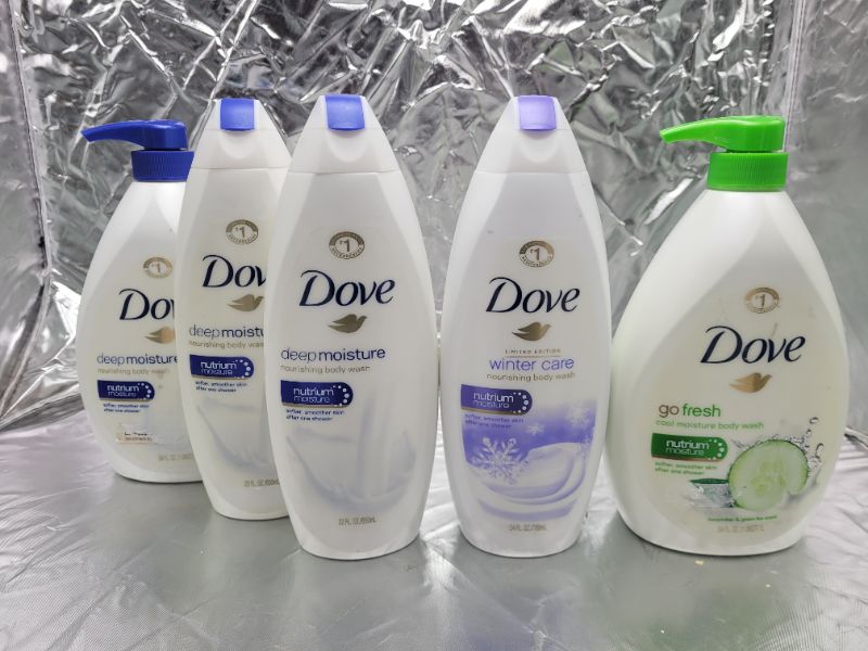 Photo 1 of Dove Body Wash Bundle: Deep Moisture Nourishing Body Wash | Winter Care Nourishing Body Wash | Go Fresh Cool Moisture Body Wash