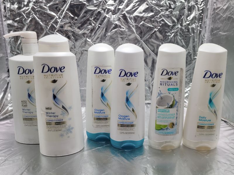 Photo 1 of Dove Nutritive Solutions Assorted Conditioner Bundle (6 Bottles) | Winter Therapy | Oxygen Moisture | Coconut & Hydration | Daily Moisture