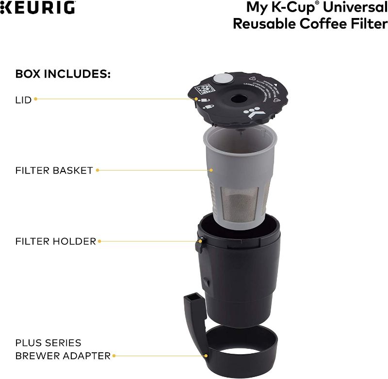 Photo 1 of Keurig My K-Cup Reusable K-Cup Pod Coffee Filter, Compatible with All 2.0 Keurig K-Cup Pod Coffee Makers, 1 Count, Black
