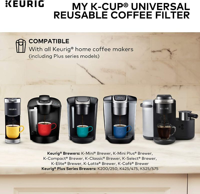 Photo 3 of Keurig My K-Cup Reusable K-Cup Pod Coffee Filter, Compatible with All 2.0 Keurig K-Cup Pod Coffee Makers, 1 Count, Black