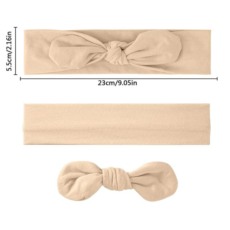 Photo 2 of habibee 8 Pcs Headbands for Women Elastic Headbands Knot Turban Hairband Fashion Hair