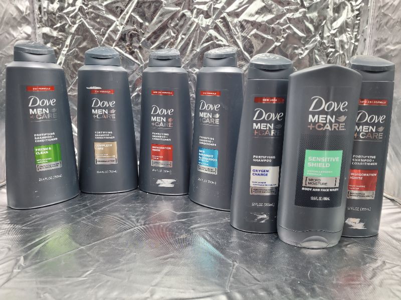 Photo 1 of Dove Men +Care Shower Bundle: Fortifying Shampoo+Conditioner|Body and Face Wash