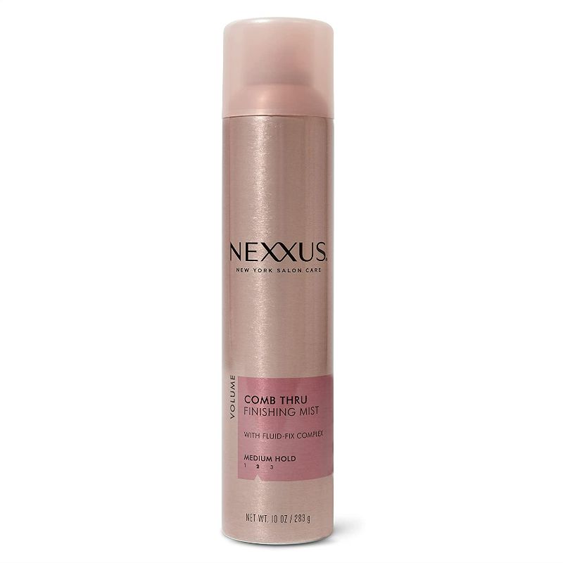 Photo 1 of 2 Count Nexxus Hair Product Bundle: 1 Count Control Maximum Hold Finishing Mist Hair Spray Strong Hold 10 oz |  Comb Thru Finishing Mist Hair Spray, Hair Spray for Volume, Medium Hold Hair Shine Spray 10 oz