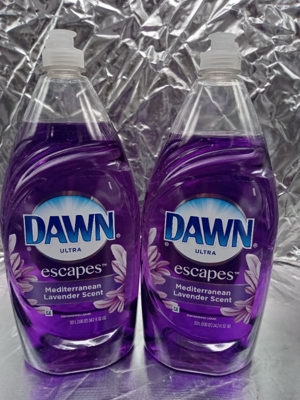 Photo 1 of (2 pack) Dawn Escapes Dishwashing Liquid - Mediterranean Lavender 34.2fl oz