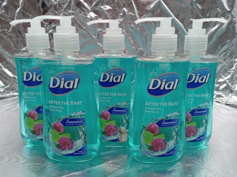 Photo 1 of (5 pack) Dial Seasonal Collection Hand Soap, with Moisturizer, Antibacterial, Blackberry & Coriander - 7.5 fl oz