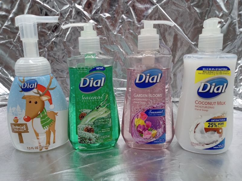 Photo 1 of Dial Handsoap Bundle- Assorted Scents 3 count 7.5 oz, 1 count 9.375 oz