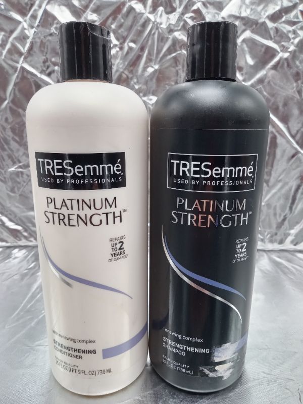 Photo 1 of TRESemmé Platinum Strength Shampoo And Conditioner Set 25 Ounce
