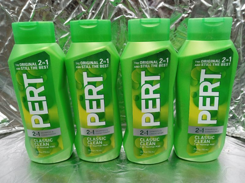 Photo 2 of PERT Classic Clean 2 in 1 Shampoo & Conditioner for Normal Hair Pack of 4