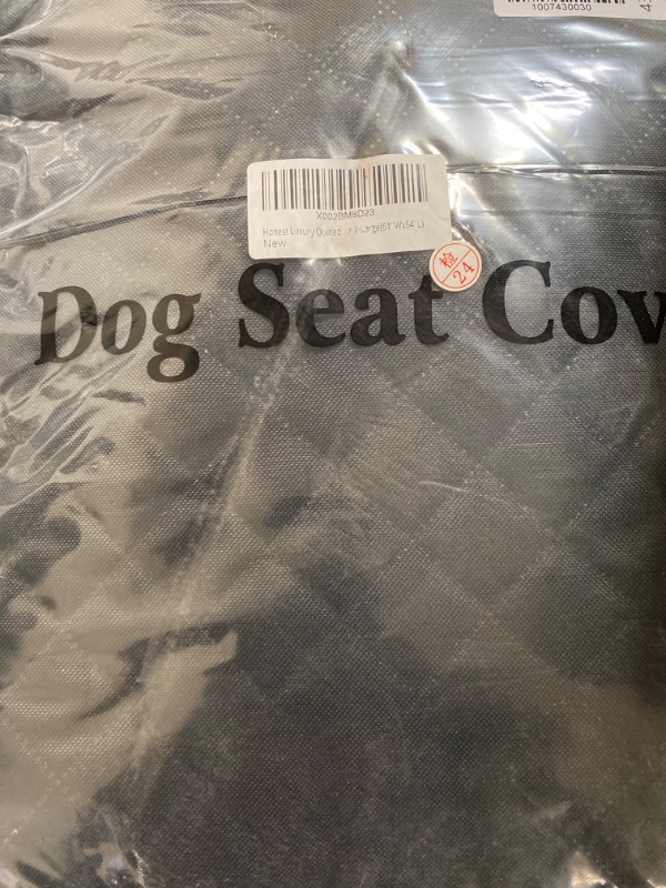 Photo 4 of Honest Dog Car Seat Covers with Side Flap, Pet Backseat Cover for Cars, Trucks, and Suv's - Waterproof & Nonslip-Luxury(Quilted) (61'' W x 64'' L, Black)