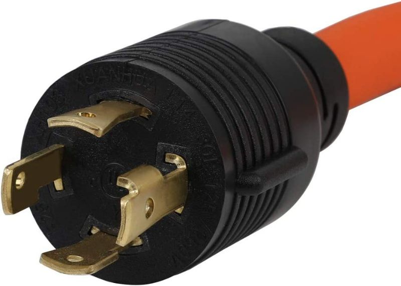 Photo 3 of 50CM(1.5FT) Nema L14-30P to 6-50R Heavy Duty # AWG10 STW 30 Amp Plug to 50 Amp (Welder) Socket Adapter Cable, Adapter Cord 30A Generator L14-30P to Welder 6-50R 50A, Welding Adapter 6-50, 250V