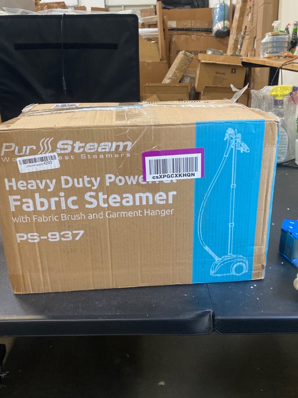 Photo 4 of PurSteam -2020 Official Partner of Fashion-Full Size Steamer for Clothes, Garments, Fabric-Professional Heavy Duty - 4 Steam Levels, Perfect Continuous Steam