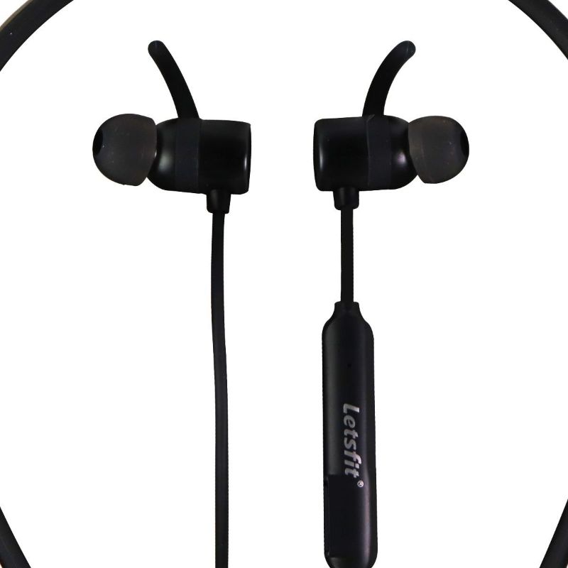 Photo 1 of Letsfit Wireless Sports Stereo Sound Headphones with Mic - Black (BT800)