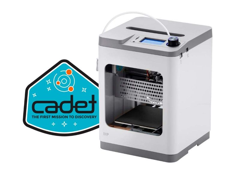 Photo 1 of Monoprice - 140108 MP Cadet 3D Printer, Full Auto Leveling, Print Via WiFi, Small Footprint Perfect for a Desktop, Office, Dorm Room, or The Classroom
