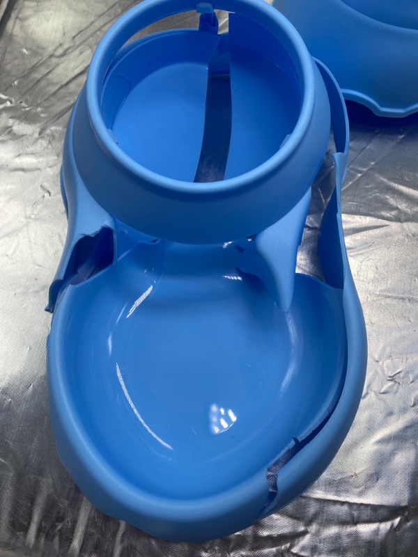 Photo 1 of Pet Feeder and Water Food Dispenser Automatic for Dogs Cats, 100% BPA-Free, Gravity Refill, Easily Clean, Self Feeding for Small Large Pets Puppy Kitten Rabbit Bunny (E-Blue)