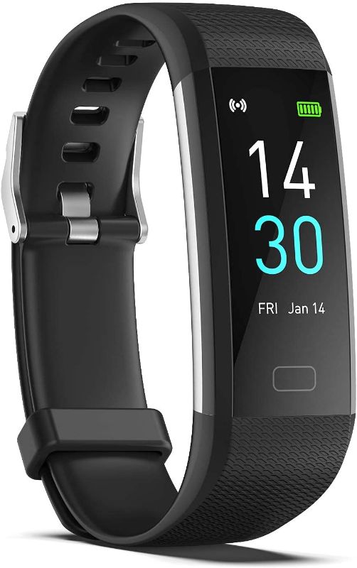 Photo 1 of Fitness Tracker with Step Counter/Calories/Stopwatch, Activity Tracker with Heart Rate Monitor, IP68, Health Tracker with Sleep Tracker, Smartwatch, Pedometer Watch for Women Men Kids