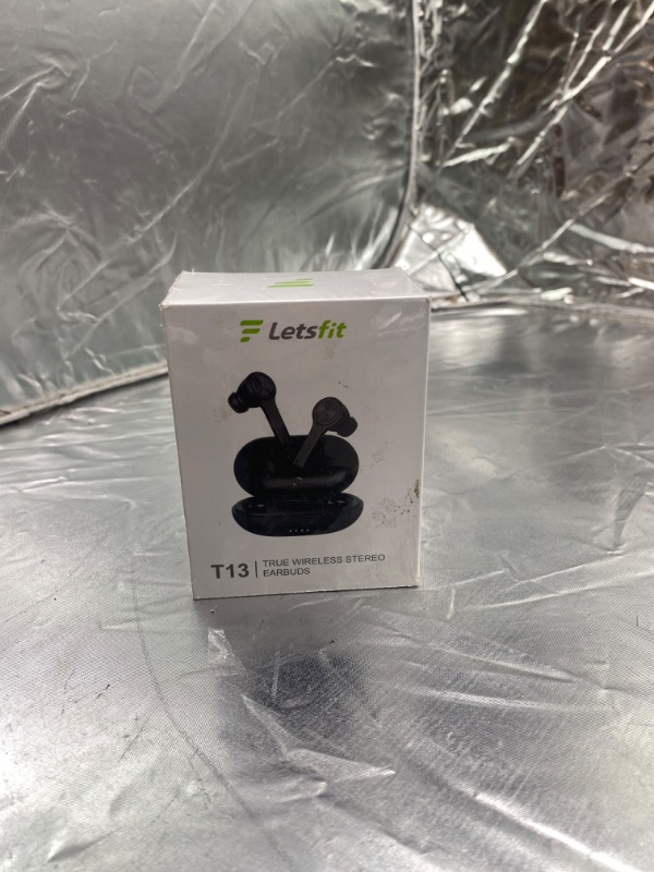 Photo 2 of Letsfit T13 Wireless Earbuds – Touch Control TWS Earbuds (BLACK)
