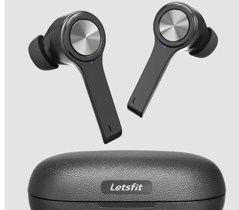 Photo 1 of Letsfit T13 Wireless Earbuds – Touch Control TWS Earbuds (BLACK)
