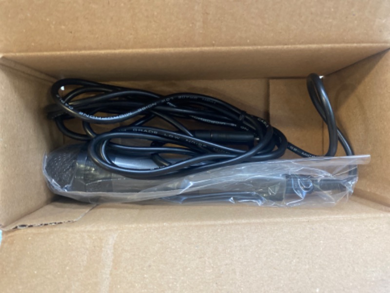 Photo 2 of Singing Machine SMM-205 Unidirectional Dynamic Karaoke Microphone with 10 Ft. Cord, Black, One Size 1 Black & Gold