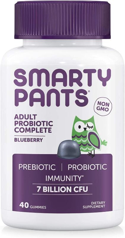 Photo 1 of Smarty Pants Gummy Vitamins Adult Probiotic Complete Vitamins, Blueberry, 40 Count