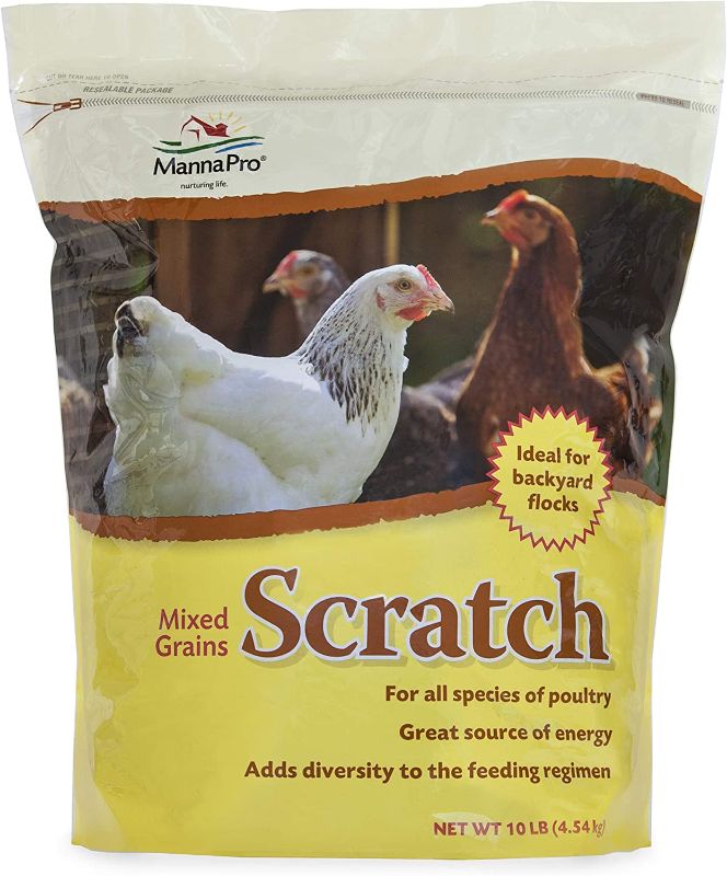 Photo 1 of Manna Pro Ultimate Scratch Chicken Feed | Nutrient Rich Chicken Treat | 10 LB Chicken Scratch