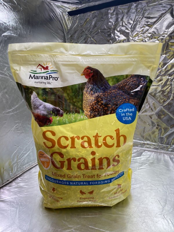 Photo 3 of Manna Pro Ultimate Scratch Chicken Feed | Nutrient Rich Chicken Treat | 10 LB Chicken Scratch