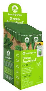 Photo 1 of Amazing Grass Greens Blend Superfood: Super Greens Powder Smoothie Mix with Organic Spirulina, Chlorella, Beet Root Powder, Digestive Enzymes & Probiotics,