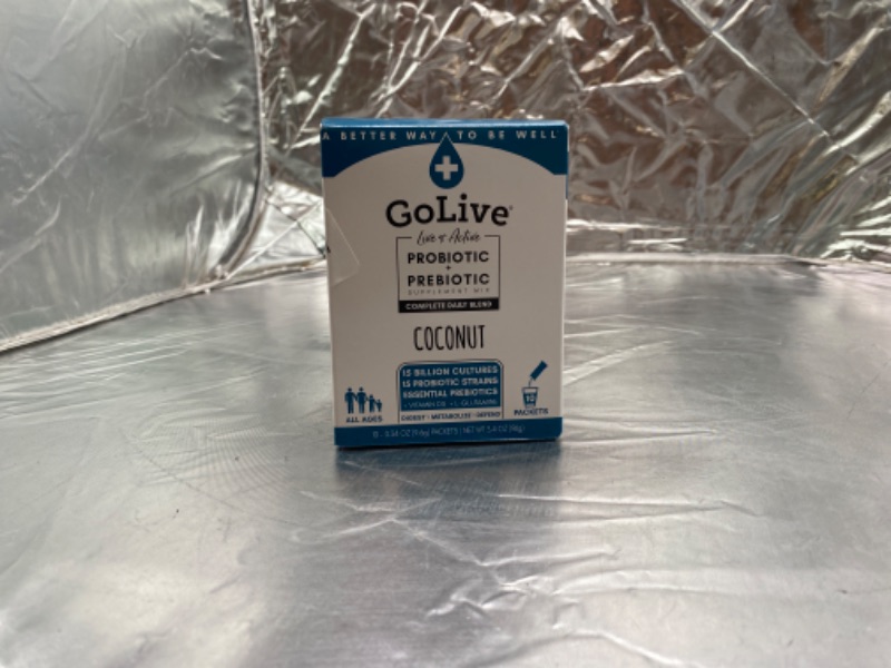 Photo 2 of GoLive Probiotic + Prebiotic Packets - Paradise (Coconut + Kiwi + Passion Fruit) - 10ct