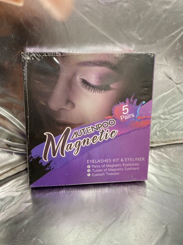 Photo 3 of Arishine Magnetic Eyeliner and Lashes Kit, Magnetic Eyeliner for Magnetic Lashes Set, With Reusable Lashes [5 Pairs]