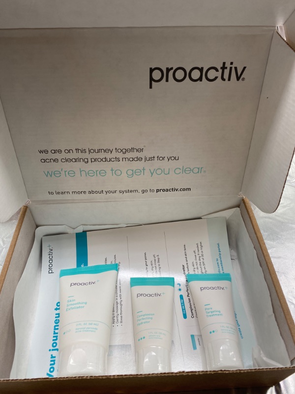 Photo 2 of Proactiv+ 3 Step Advanced Skincare Acne Treatment - Benzoyl Peroxide Face Wash, Salicylic Acid Exfoliator for Face And Pore Minimizer - 30 Day Complete Acne Skin Care Kit