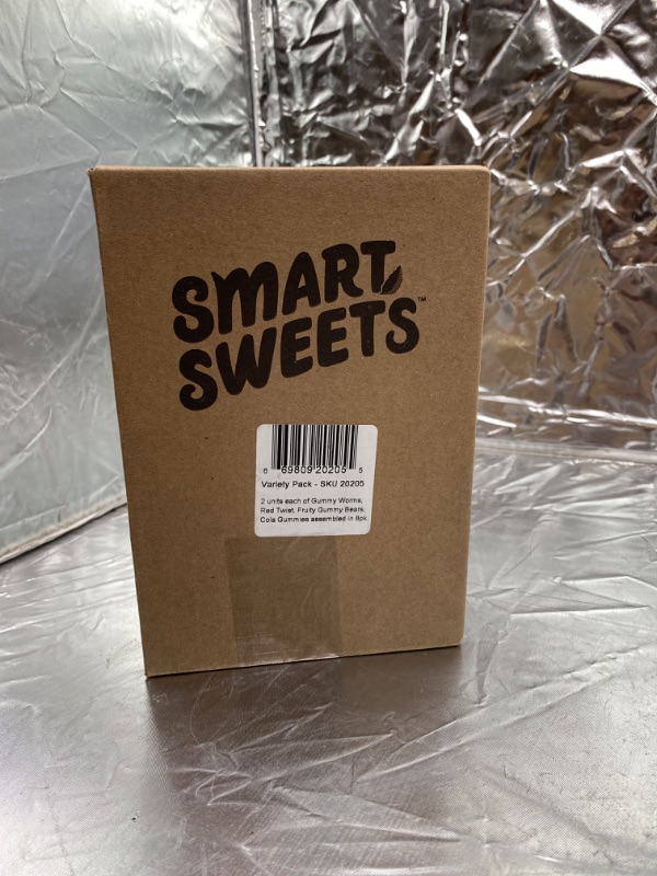 Photo 2 of SmartSweets Variety Pack, Candy with Low Sugar & Low Calorie, Healthy Snacks for Kids & Adults - Gummy Worms, Red Twists, Fruity Gummy Bears, Cola 8 pack 