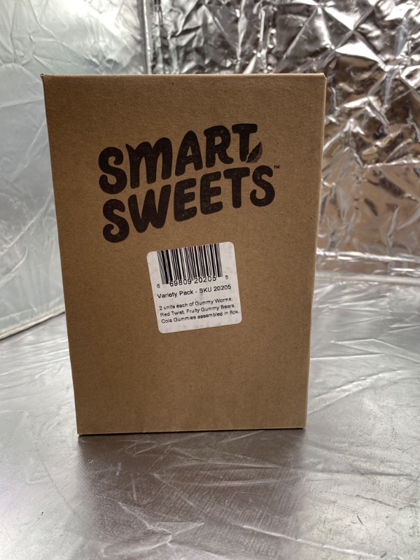 Photo 2 of SmartSweets Variety Pack, Candy with Low Sugar & Low Calorie, Healthy Snacks for Kids & Adults - Gummy Worms, Red Twists, Fruity Gummy Bears, Cola 8 pack