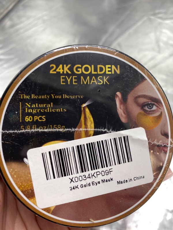 Photo 3 of 24k Gold Under Eye Patches - 60 Pcs Eye Mask Pure Gold Anti-Aging Collagen Hyaluronic Acid Under Eye Mask for Removing Dark Circles, Puffiness & Wrinkles Refresh Your Skin