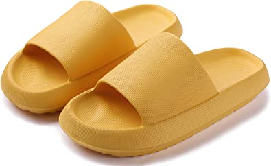 Photo 1 of FLYSONG Cloud Slides for Women and Men,Shower Slippers Non-Slip Lightweight Bath Shoes Soft Cushion Sandals - Casual Open Toe Pillow Slippers Pool Quick Drying (SIZE 36-37)
