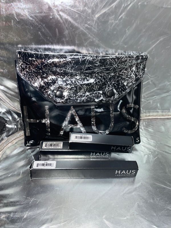 Photo 2 of HAUS LABORATORIES By Lady Gaga: HAUS OF COLLECTION, Makeup Kit with Bag, Liquid Eyeshadow, Lip Liner Pencil, and Lip Gloss Available , Vegan & Cruelty-Free | 3-Piece Value Set 3 Piece Set HAUS of Rose B*tch