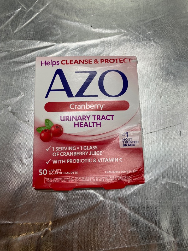 Photo 2 of AZO Cranberry Urinary Tract Health Supplement, 1 Serving = 1 Glass of Cranberry Juice, Sugar Free Cranberry Pills, 50 Count