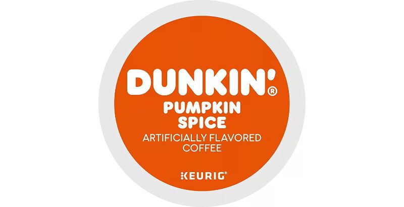 Photo 1 of Dunkin Donuts Pumpkin Spice Coffee K Cups - Pack of 22 K Cups - Bulk Limited Edition Dunkin Pumpkin Spice Coffee - For use of Keurig Coffee