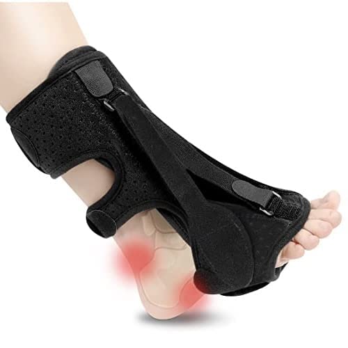 Photo 1 of Plantar Fasciitis Night Splint, Plantar Fasciitis Relief Brace, 3 Adjustable Straps Plantar Fasciitis Night Splint Relief Plantar Fasciitis, Foot Drop, Achilles Tendonitis, Day&Night (Black)