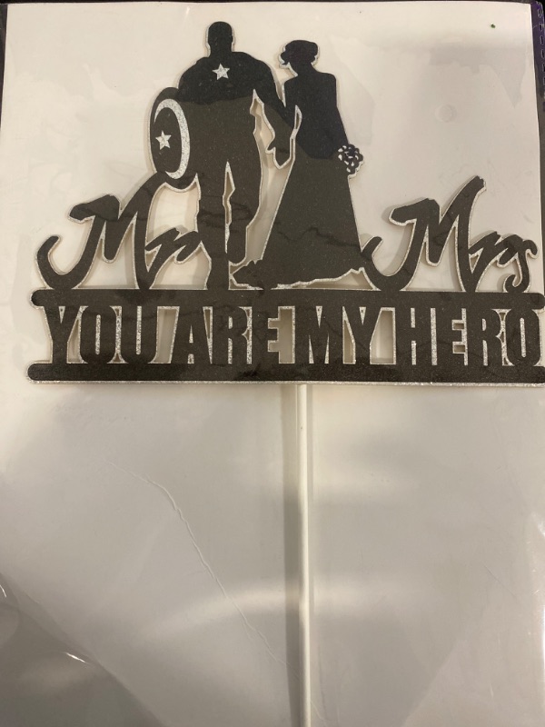 Photo 1 of Mr and Mrs ,you are my hero cake topper and grey balloon number 4 with a class of 2022 balloon graduation decorations 