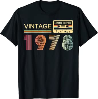 Photo 1 of Vintage 1978 T Shirts for Men 45th Birthday Gifts for Men T-Shirt ( size XL) 