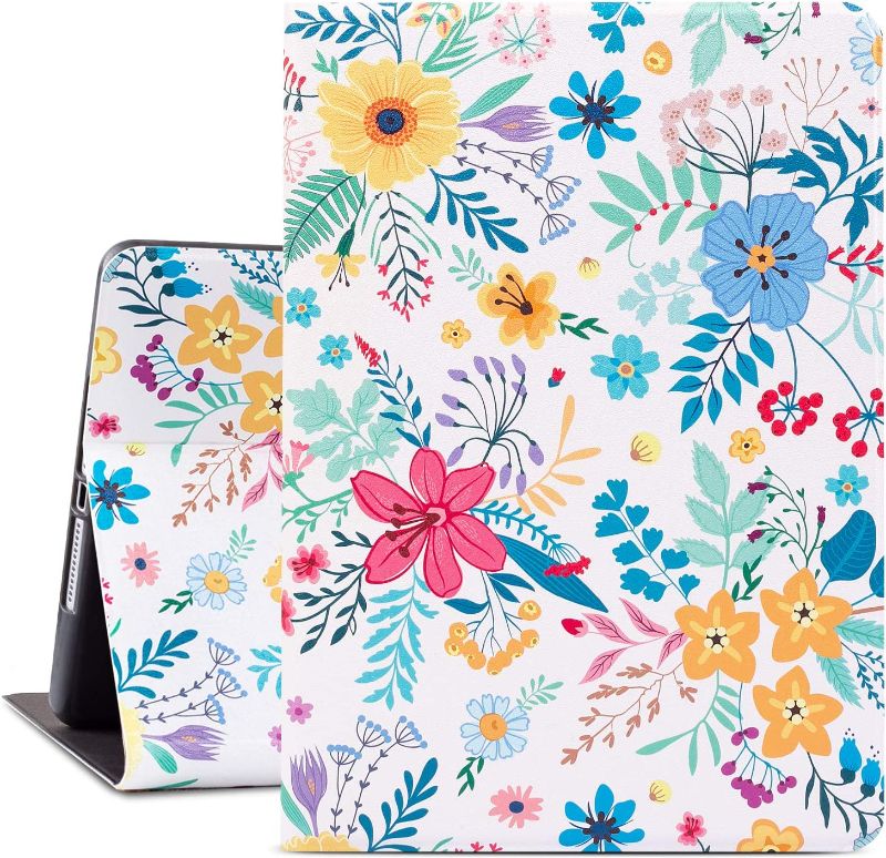 Photo 1 of ipad 11 pro ,  Generation Cases Premium Leather Folio Case Cover and Multiple Viewing Angles Stand for apple
 ipad pro 11 (Colorful Flowers)