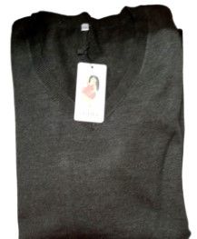 Photo 1 of VISLILY Women’s Plus Size 2X Sweater Long Sleeve V Neck Pullover Dark Grey