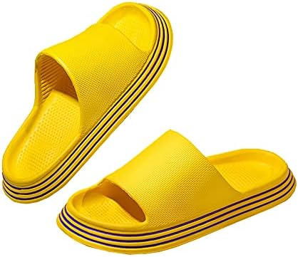 Photo 1 of Womens Pillow Slippers Slides - Men Platform Non-Slip Sandals Thick Soft Lightweight Shower Slippers size 9.5