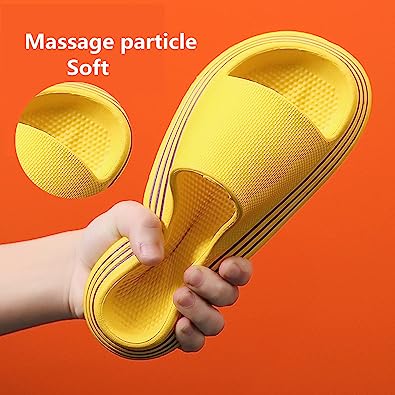 Photo 2 of Womens Pillow Slippers Slides - Men Platform Non-Slip Sandals Thick Soft Lightweight Shower Slippers size 9.5
