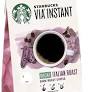 Photo 1 of Starbucks VIA Instant Coffee—Dark Roast Coffee—Decaf Italian Roast—100% Arabica—1 box (50 packets) Decaf Italian 50 Count (Pack of 1)