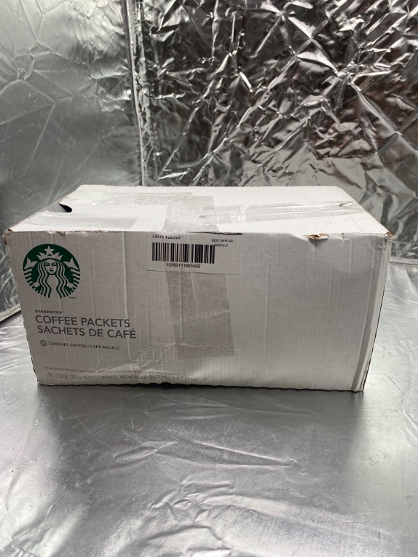 Photo 3 of Starbucks SBK11018192 Drip-Brewing Single Pot Portions Caffe Verona Ground Coffee Packets, Dark Roast (Pack of 18)